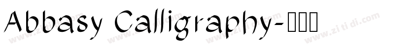 Abbasy Calligraphy字体转换